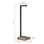 Toilettenpapierständer mit Holzsockel - Image 2