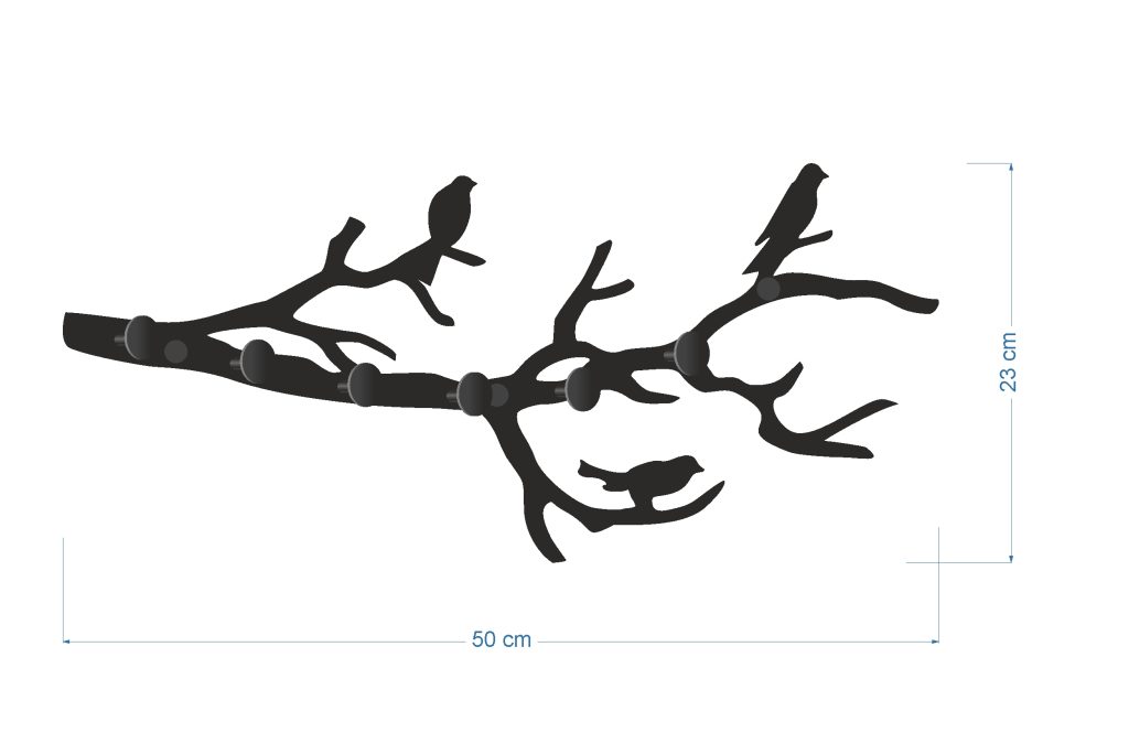 Kleiderhaken Zweigstelle 50 cm - Image 5