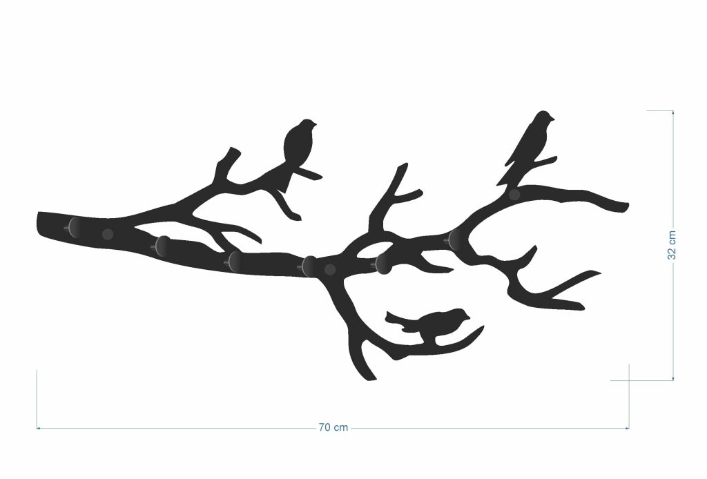 Kleiderhaken Zweigstelle 70 cm - Image 5