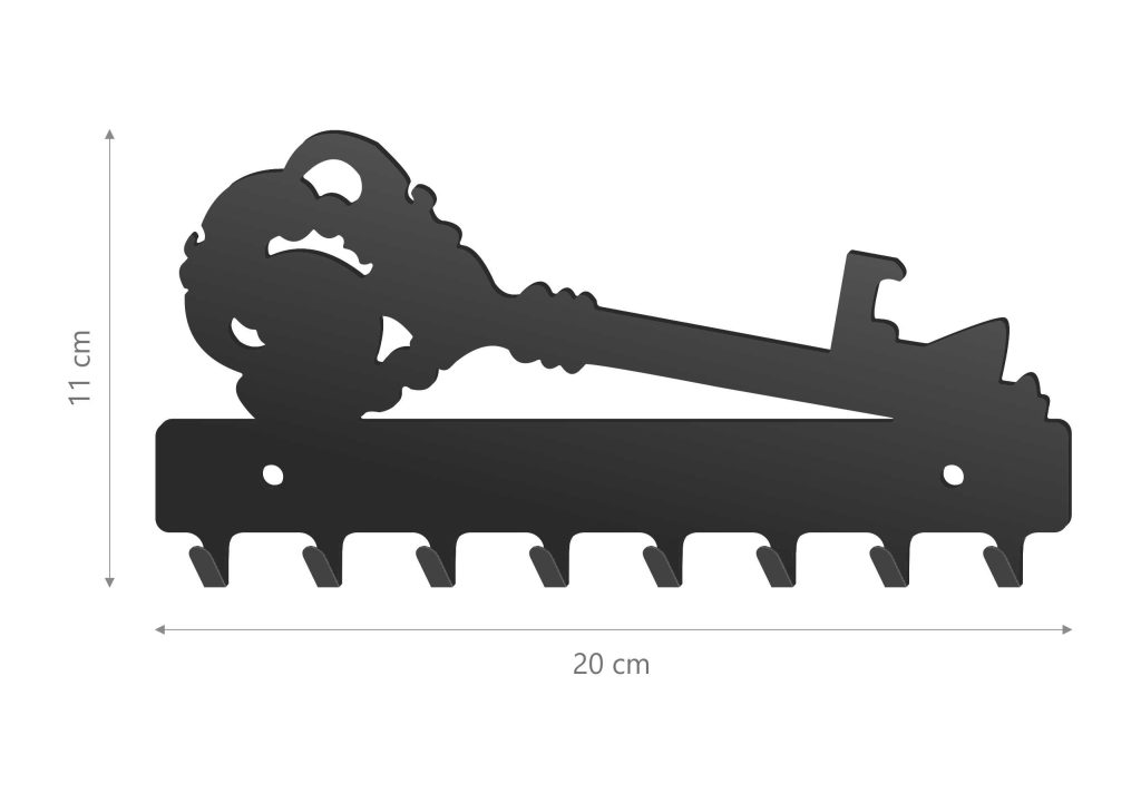 WIESZAK metalowy na klucze KLUCZ WIE145 20cm - Image 2
