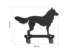 Wandmontierte Garderobe mit doppeltem Hund – Bild 2