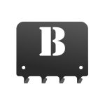 Wieszak metalowy na klucze WIE196 LITERKA 10cm