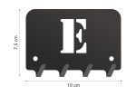 Wieszak metalowy na klucze WIE200 LITERKA E 10cm - Image 2