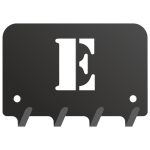 Wieszak metalowy na klucze WIE200 LITERKA E 10cm