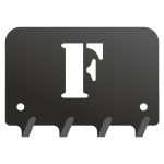 Wieszak metalowy na klucze WIE201 LITERKA F 10cm