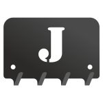 Wieszak metalowy na klucze WIE205 LITERKA J 10cm