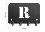 Wieszak metalowy na klucze WIE212 LITERKA R 10cm - Image 2