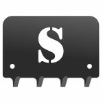 Wieszak metalowy na klucze WIE213 LITERKA S 10cm