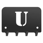 Wieszak metalowy na klucze WIE215 LITERKA U 10cm