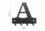 Wieszak metalowy na klucze WIE218 LITERKA A 10cm - Image 2