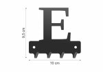 Wieszak metalowy na klucze WIE222 LITERKA E 10cm - Image 2