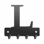 Wieszak metalowy na klucze WIE229 LITERKA L 10cm