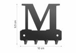 Wieszak metalowy na klucze WIE231 LITERKA M 10cm - Image 2