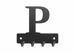 Wieszak metalowy na klucze WIE234 LITERKA P 10cm