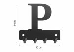 Wieszak metalowy na klucze WIE234 LITERKA P 10cm - Image 2