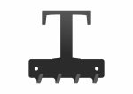 Wieszak metalowy na klucze WIE237 LITERKA T 10cm
