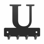 Wieszak metalowy na klucze WIE238 LITERKA U 10cm