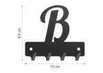 Wieszak metalowy na klucze WIE242 LITERKA B 10cm - Image 2
