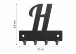 Wieszak metalowy na klucze WIE248 LITERKA H 10cm - Image 2