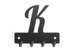 Wieszak metalowy na klucze WIE251 LITERKA K 10cm