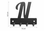 Wieszak metalowy na klucze WIE254 LITERKA N 10cm - Image 2