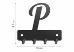 Wieszak metalowy na klucze WIE256 LITERKA P 10cm - Image 2