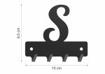 Wieszak metalowy na klucze WIE258 LITERKA S 10cm - Image 2