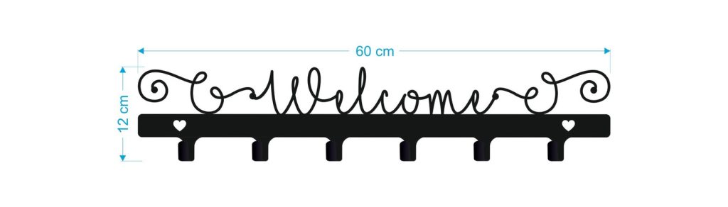 Wandgarderobe Welcome 60 cm - Image 3