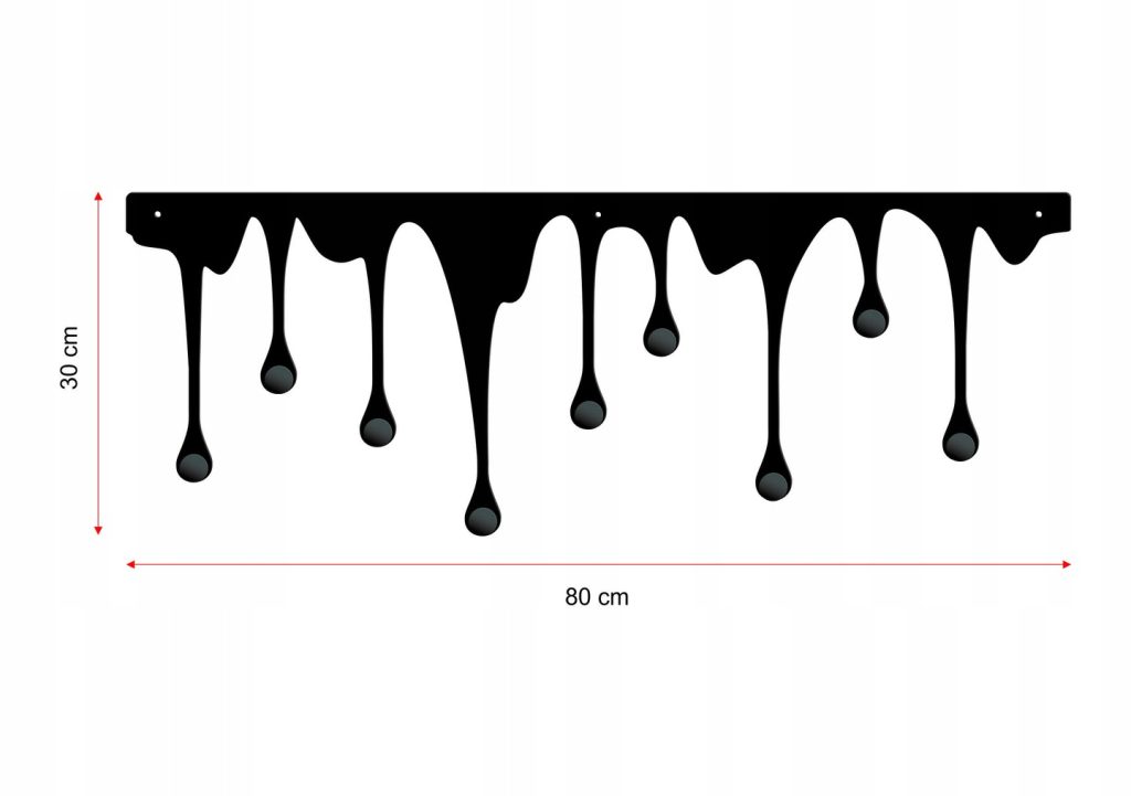 Garderobe Tropfen 80 cm - Image 4