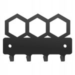 Wieszak metalowy na klucze heksagon WIE82 10cm