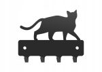Wieszak metalowy na klucze Kot WIE122 10 cm