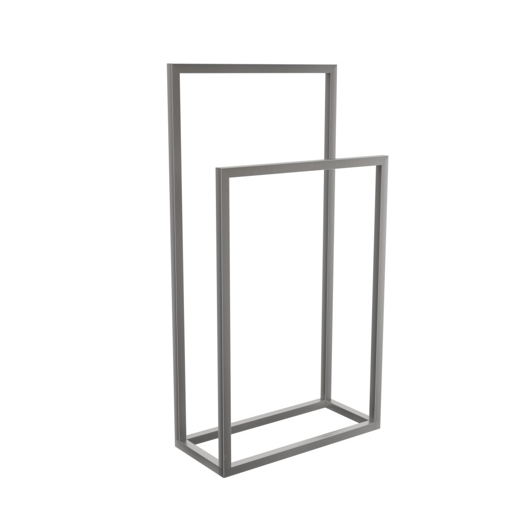 Handtuchhalter stehend doppelt Edelstahl geschliffen S - Image 3