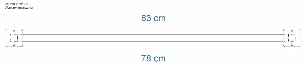 Decken-Handtuchhalter Lang einzeln L - Image 5