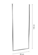 Decken-Handtuchhalter einzeln Lang Chrom M - Image 3