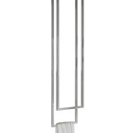 Decken-Handtuchhalter doppelt Edelstahl poliert Chrom XS