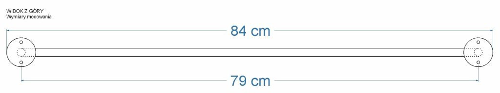 Decken-Handtuchhalter einzeln Tube L - Image 6