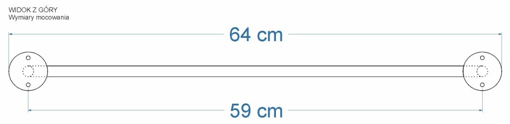 Decken-Handtuchhalter einzeln Tube Lang M - Image 6