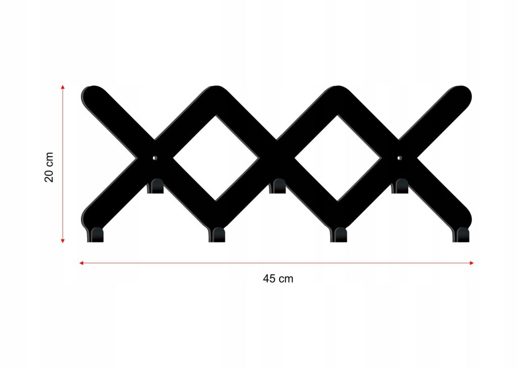 Kleiderhaken Gitter 45 cm - Image 7