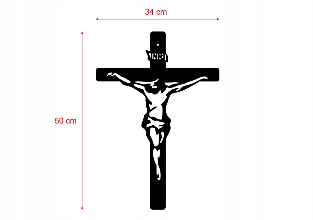 Wandkreuz Metall KNS002 50 cm - Image 5