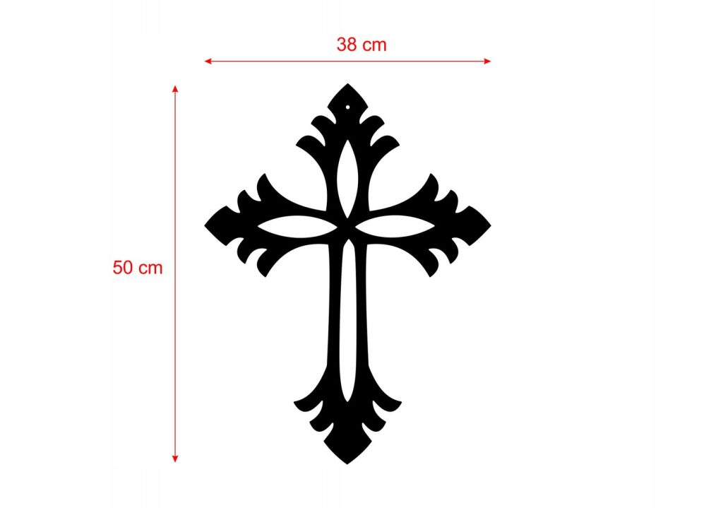 Wandkreuz Metall KNS010 50 cm - Image 5