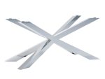 Tischbein unter Glas P Spider Chrome L