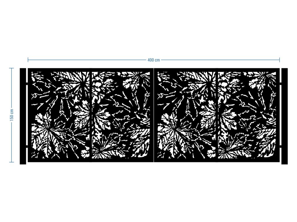 Zweiflügeliges Einfahrtstor Viviana 400×150 cm - Image 2