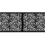 Zweiflügeliges Einfahrtstor Nicola 400×150 cm