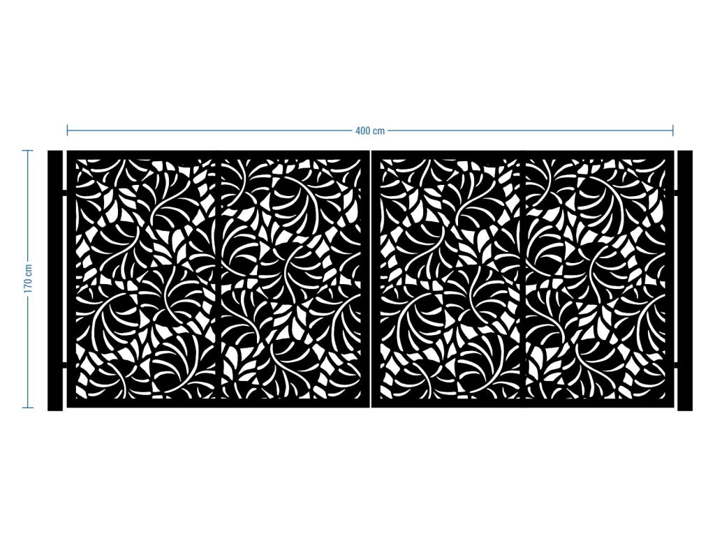 Zweiflügeliges Einfahrtstor Paxe 400×170 cm - Image 2