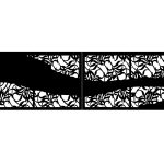 Zweiflügeliges Einfahrtstor Luna 400×120 cm