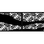 Zweiflügeliges Einfahrtstor Luna 400×150 cm