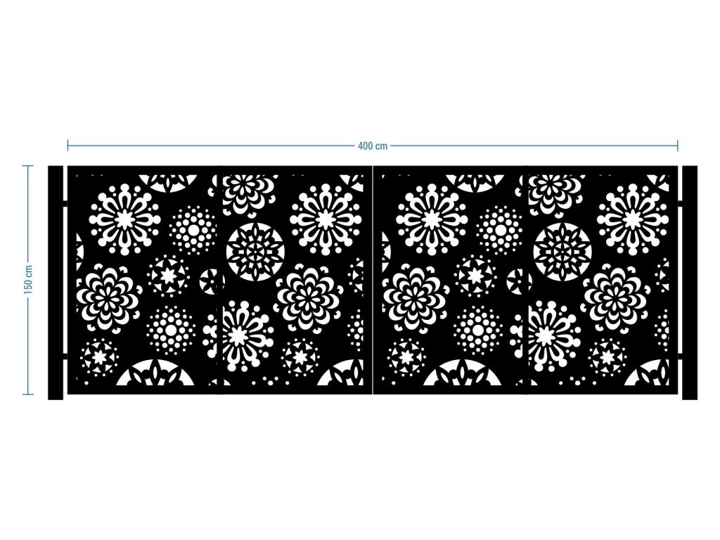 Zweiflügeliges Einfahrtstor Valeria 400×150 cm - Image 2