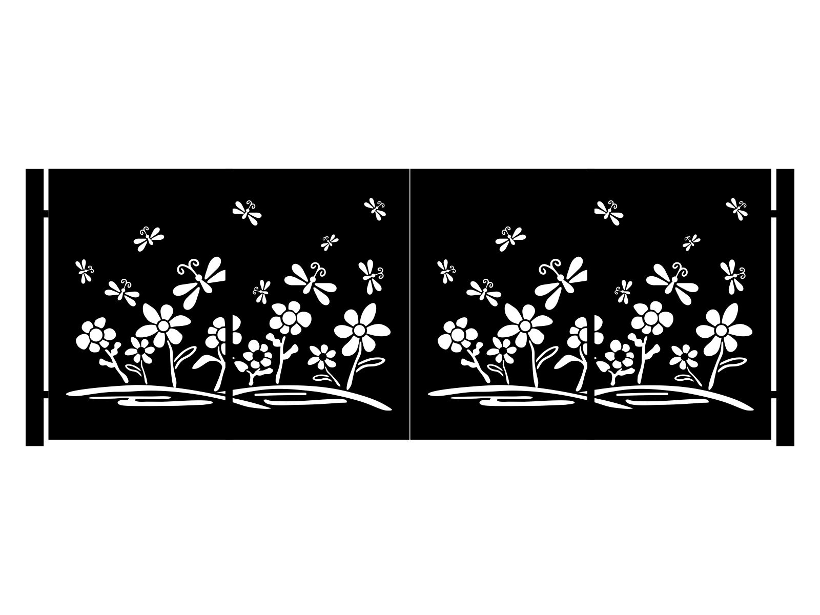 bds000-bot31-150-cza Zweiflügeliges Einfahrtstor Terina 400×150 cm - Image 1