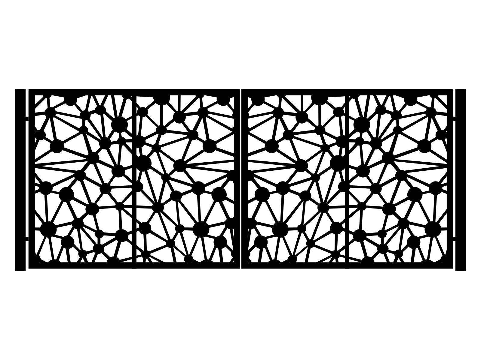 bds000-geo02-170-cza Zweiflügeliges Einfahrtstor Noemi 400×170 cm - Image 1