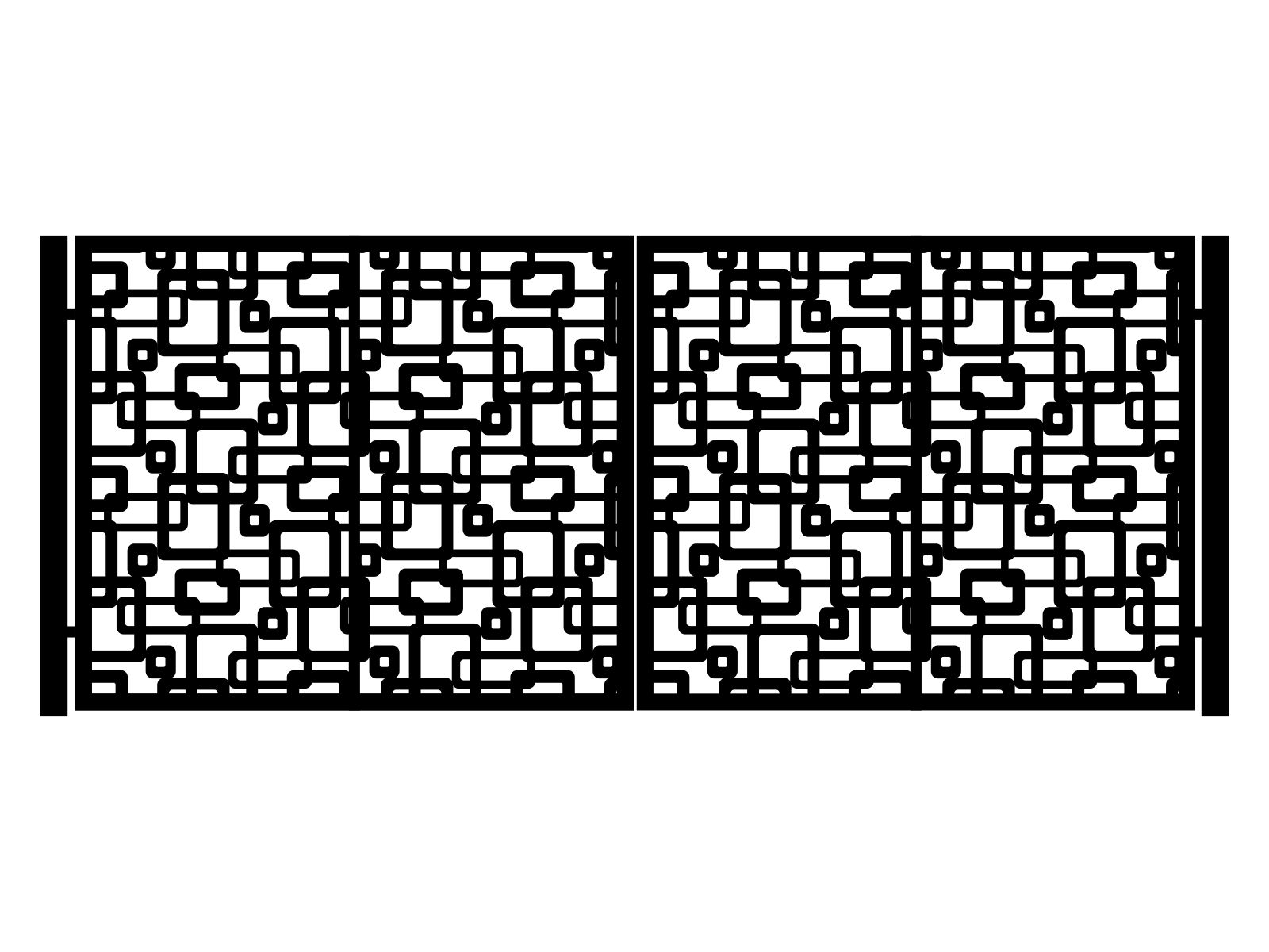 bds000-geo03-170-cza Zweiflügeliges Einfahrtstor Coletta 400×170 cm - Image 1